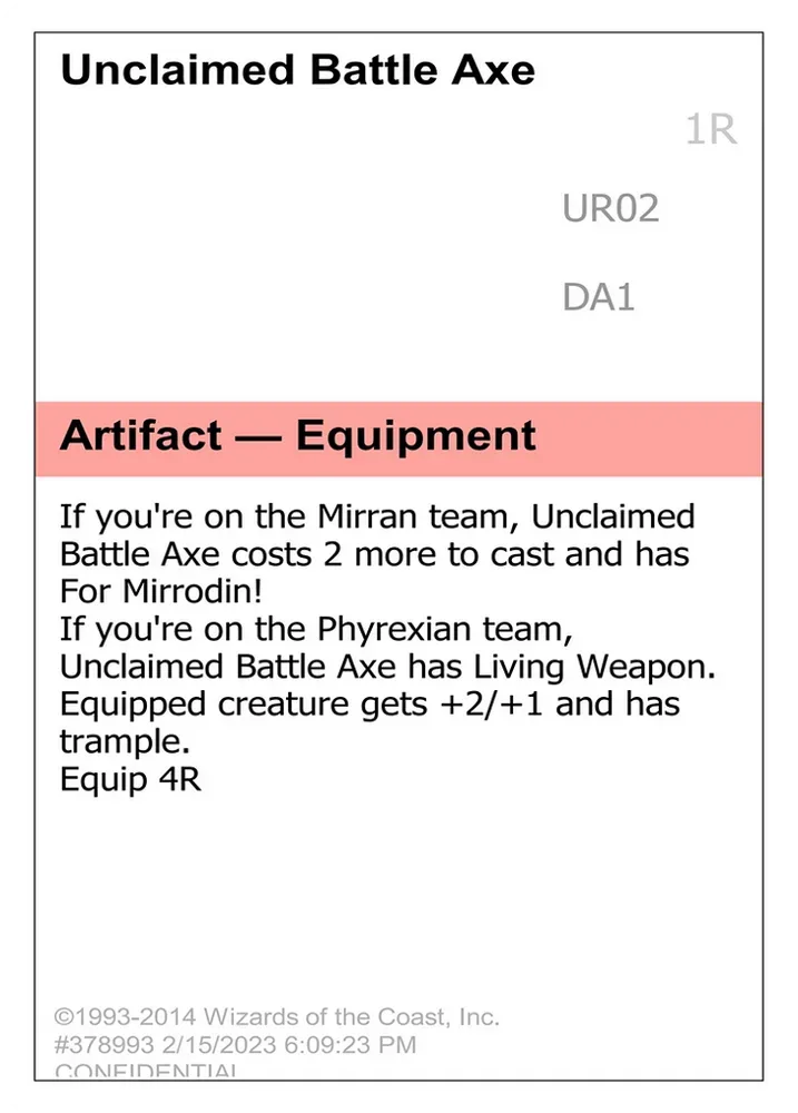 Unclaimed Battle Axe