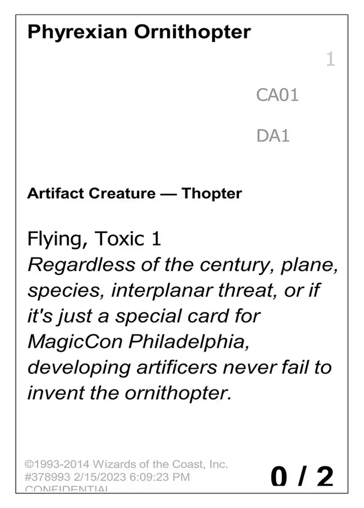 Phyrexian Ornithopter