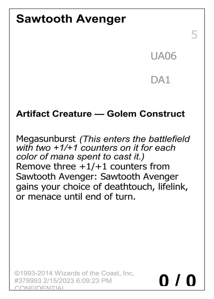 Sawtooth Avenger