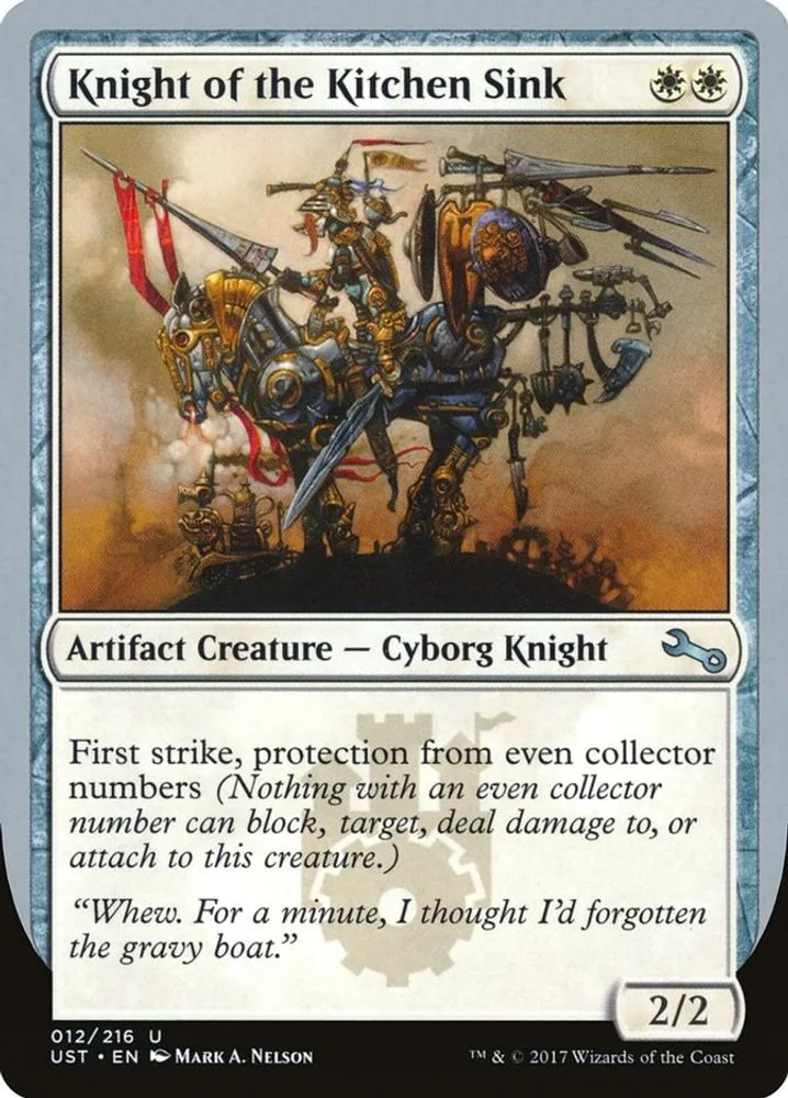 Knight of the Kitchen Sink (B)