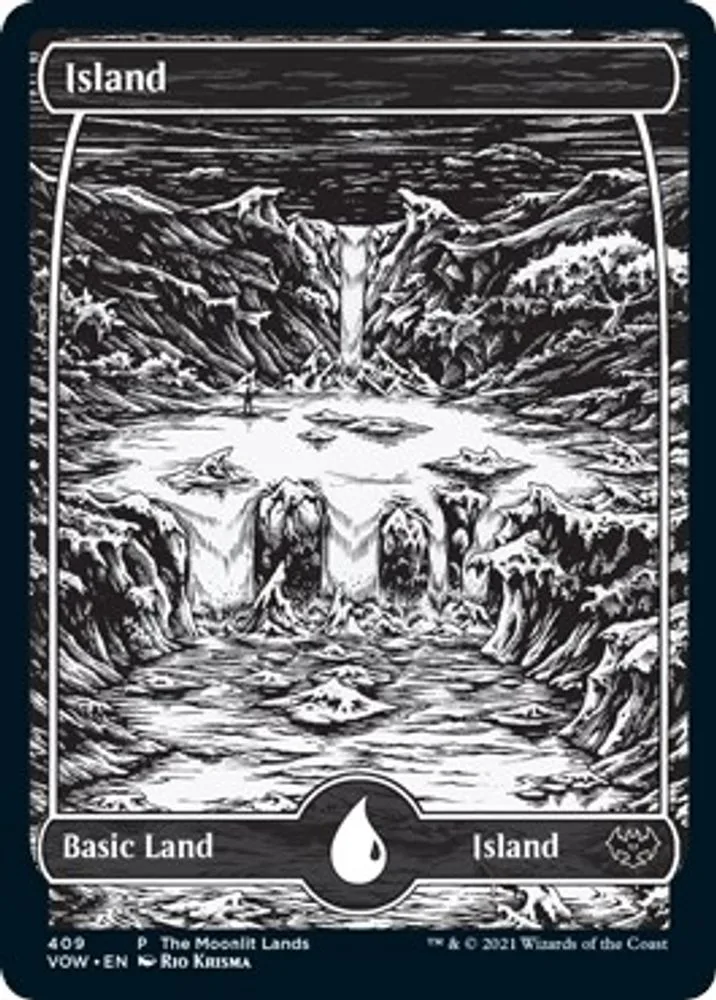 Island (Moonlit Land) (Foil Etched)