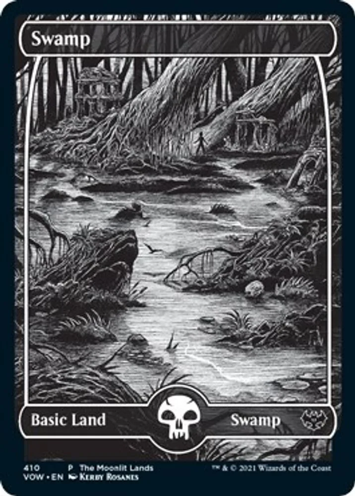 Swamp (Moonlit Land) (Foil Etched)