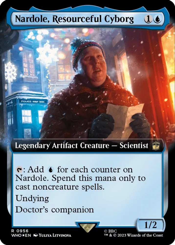 Nardole, Resourceful Cyborg (Extended Art · Surge Foil)