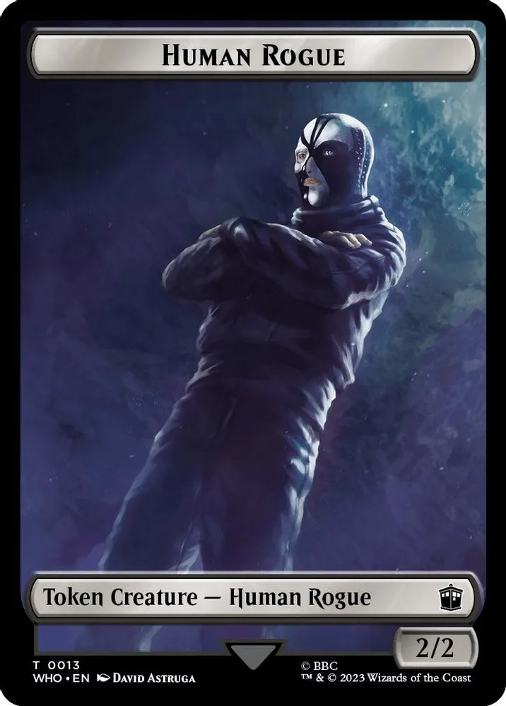 Human Rogue // Clue (0022) Double-Sided Token