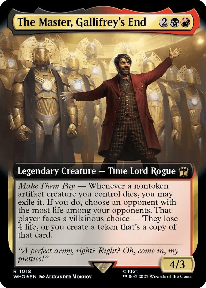The Master, Gallifrey's End (Extended Art · Surge Foil)