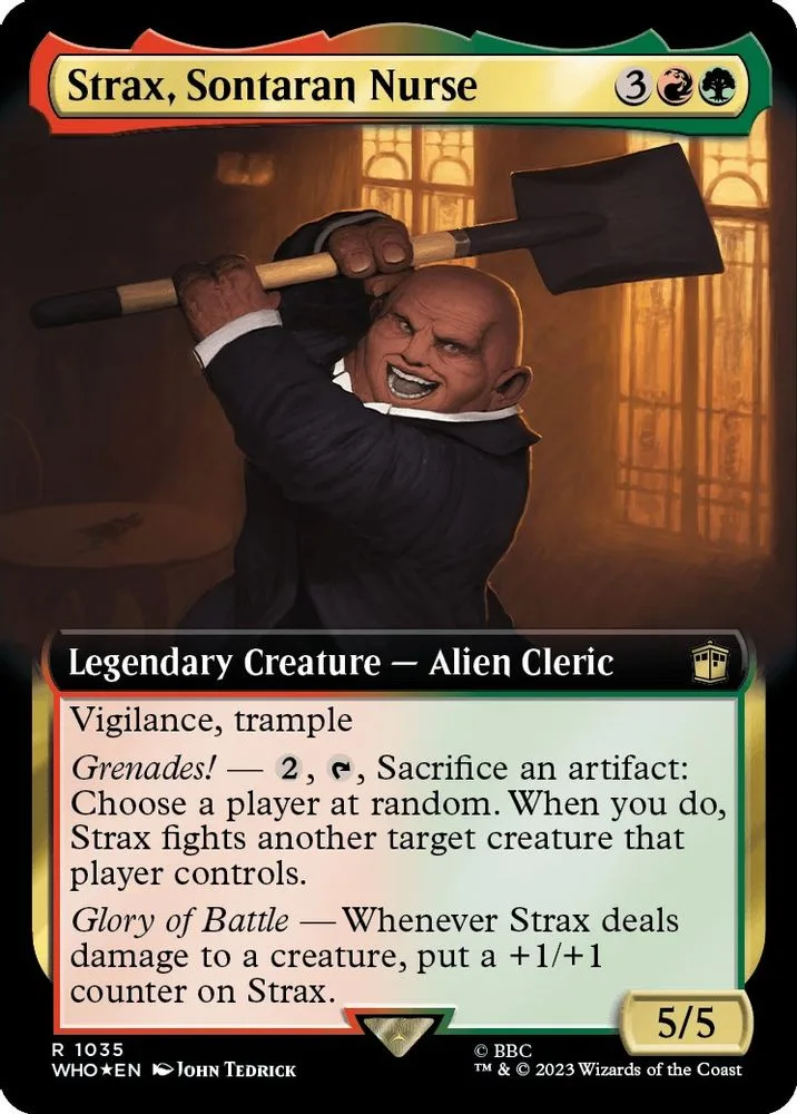 Strax, Sontaran Nurse (Extended Art · Surge Foil)