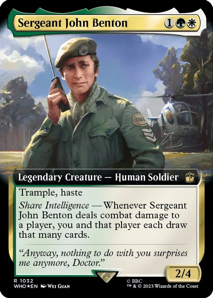 Sergeant John Benton (Extended Art · Surge Foil)