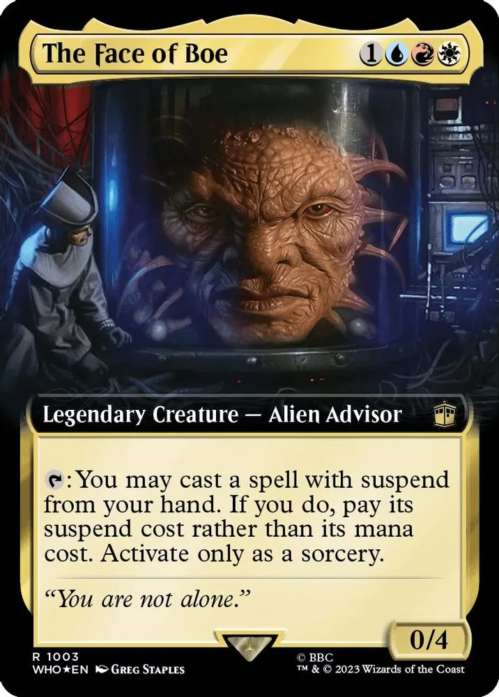 The Face of Boe (Extended Art · Surge Foil)
