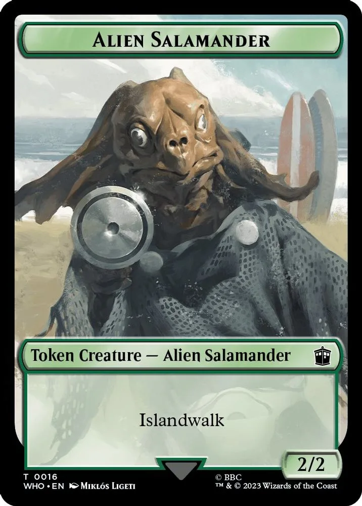 Alien Salamander // Mutant Double-Sided Token