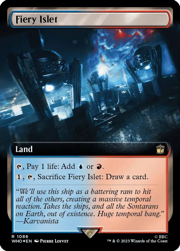 Fiery Islet (Extended Art · Surge Foil)