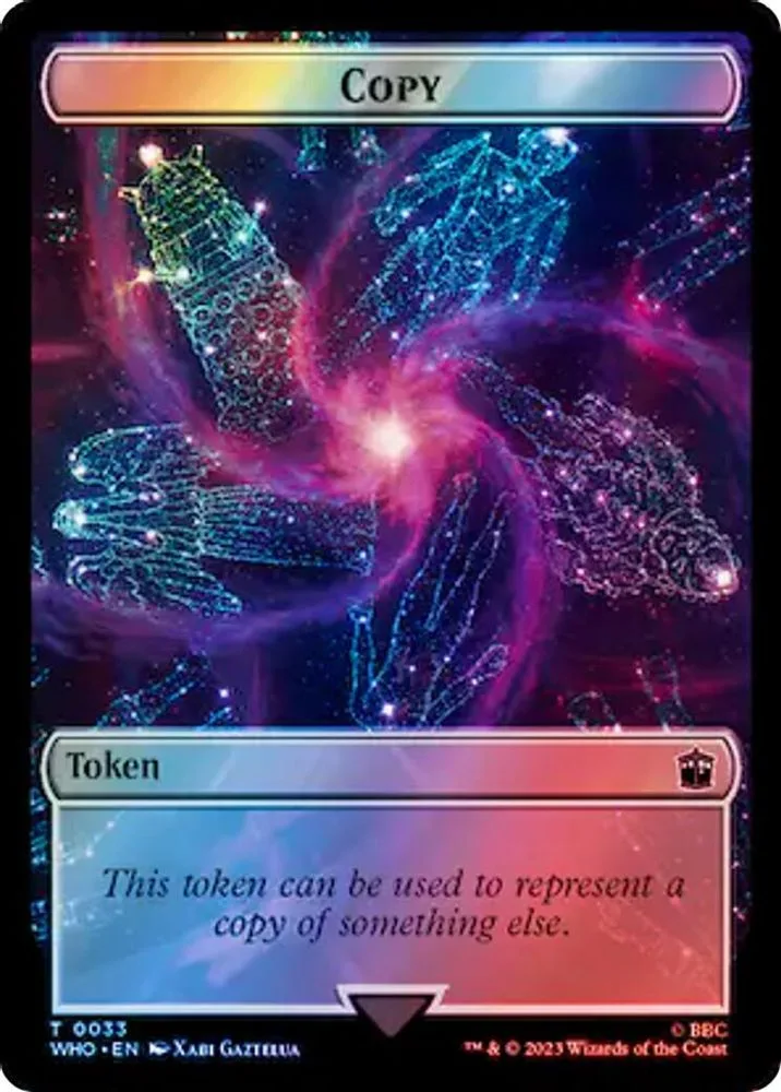 Copy // Cyberman Double-Sided Token (Surge Foil)