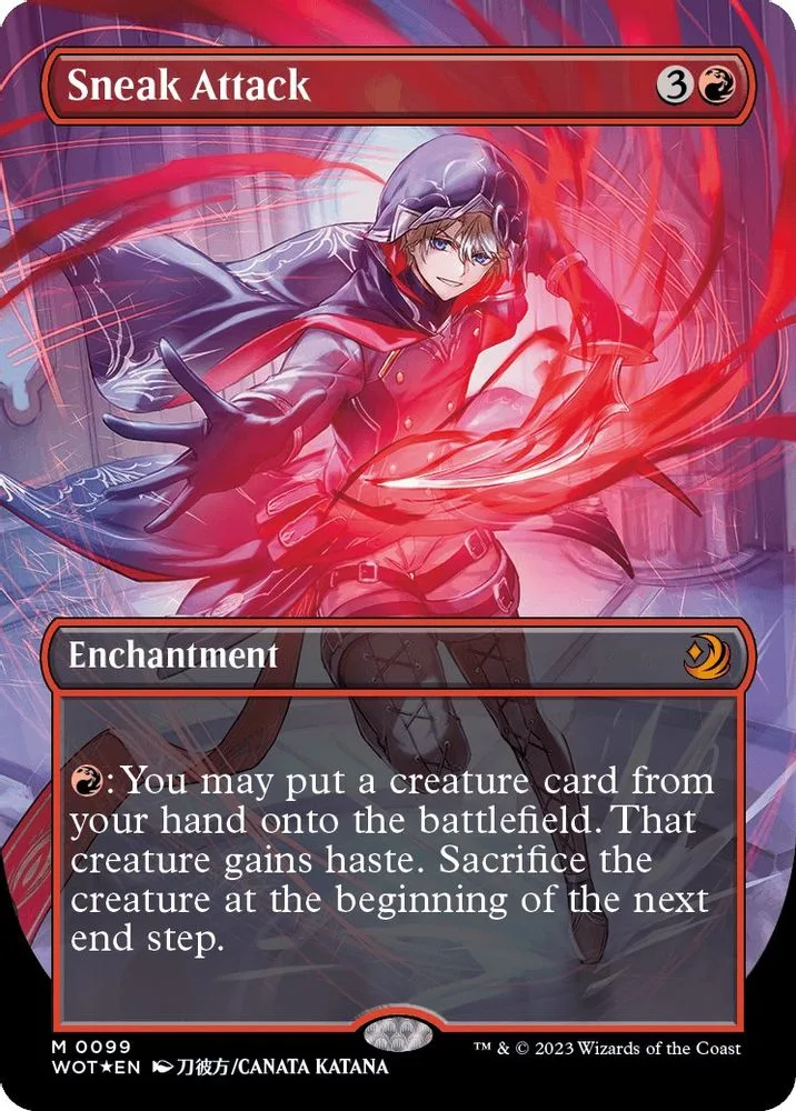 Sneak Attack (Anime Borderless) (Confetti Foil)