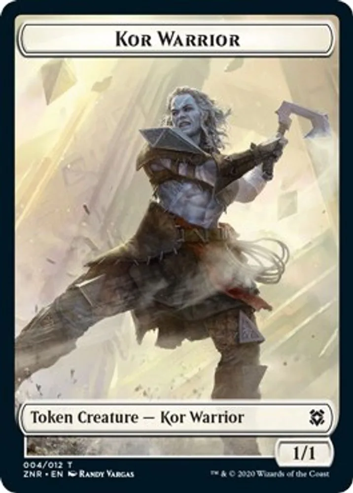 Kor Warrior // Plant Double-Sided Token