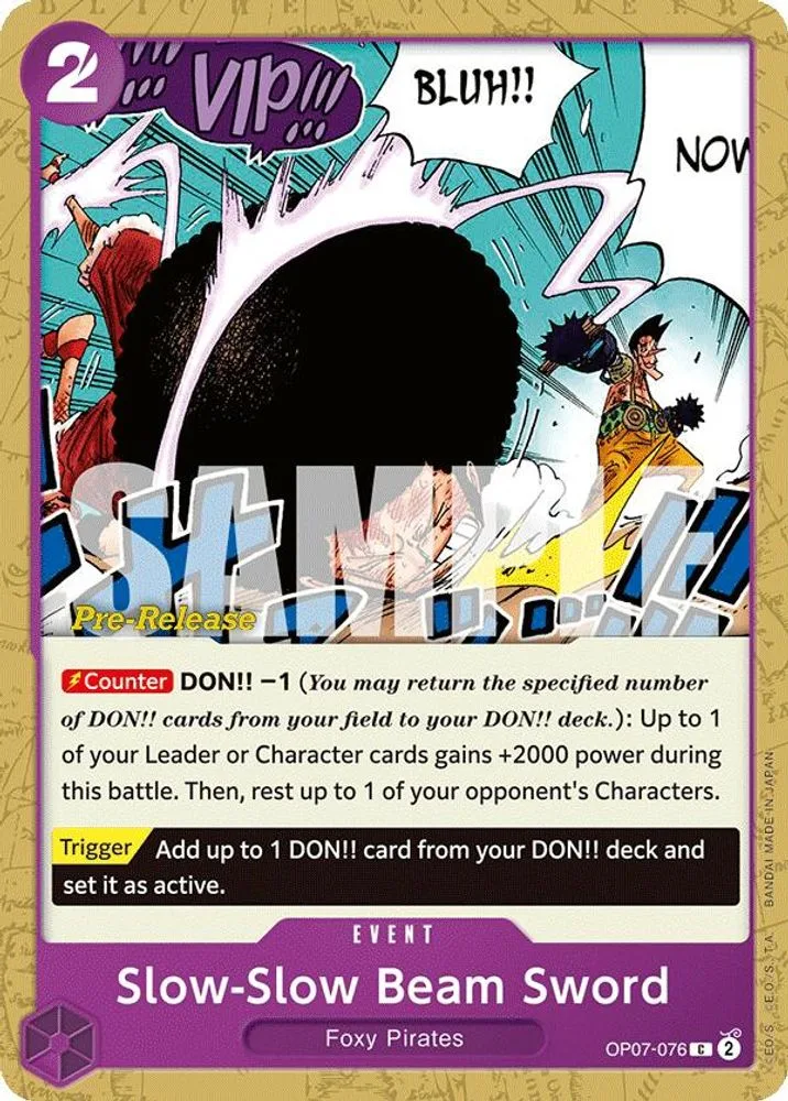 Slow-Slow Beam Sword (Pre-Release)
