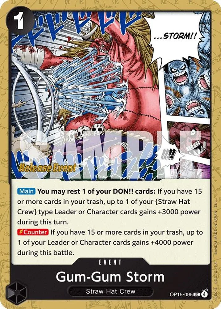 Gum-Gum Storm (Release Event)