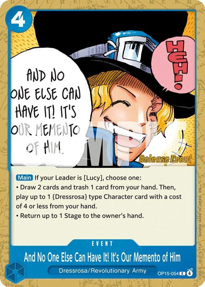 And No One Else Can Have It! It's Our Memento of Him (Release Event)