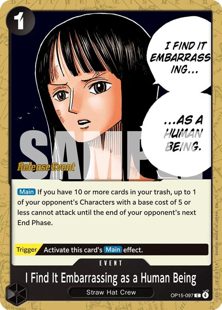 I Find It Embarrassing as a Human Being (Release Event)