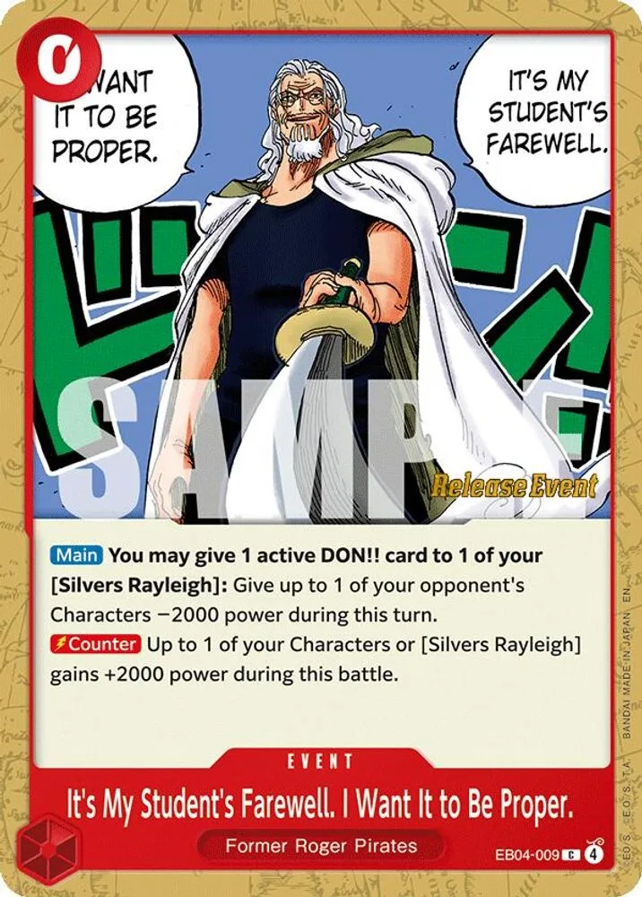 It's My Student's Farewell. I Want It to Be Proper. (Adventure on Kami's Island Release Event)