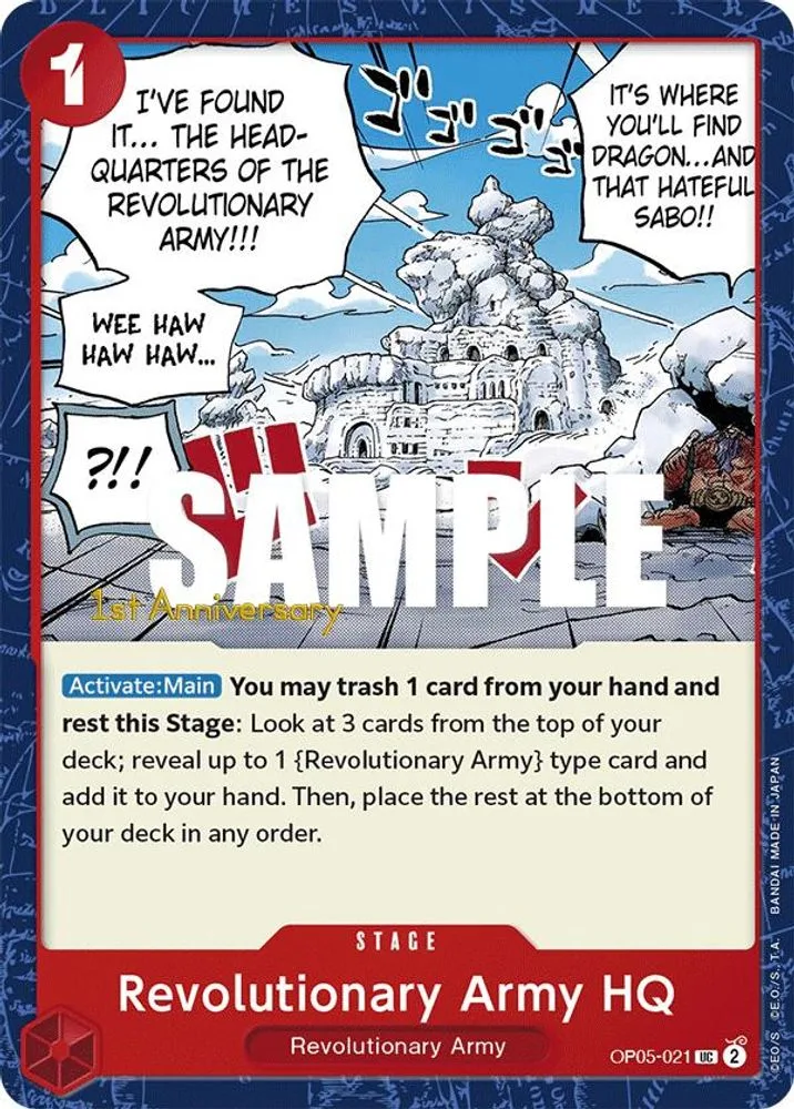 Revolutionary Army HQ (1st Anniversary Tournament)