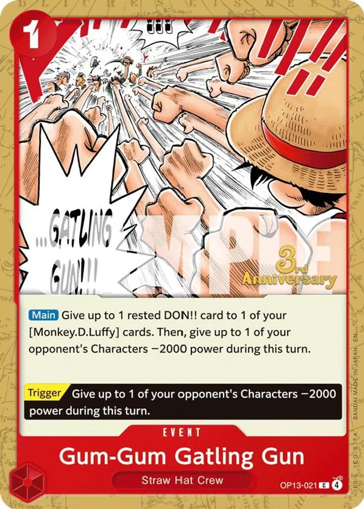 Gum-Gum Gatling Gun (3rd Anniversary Tournament)