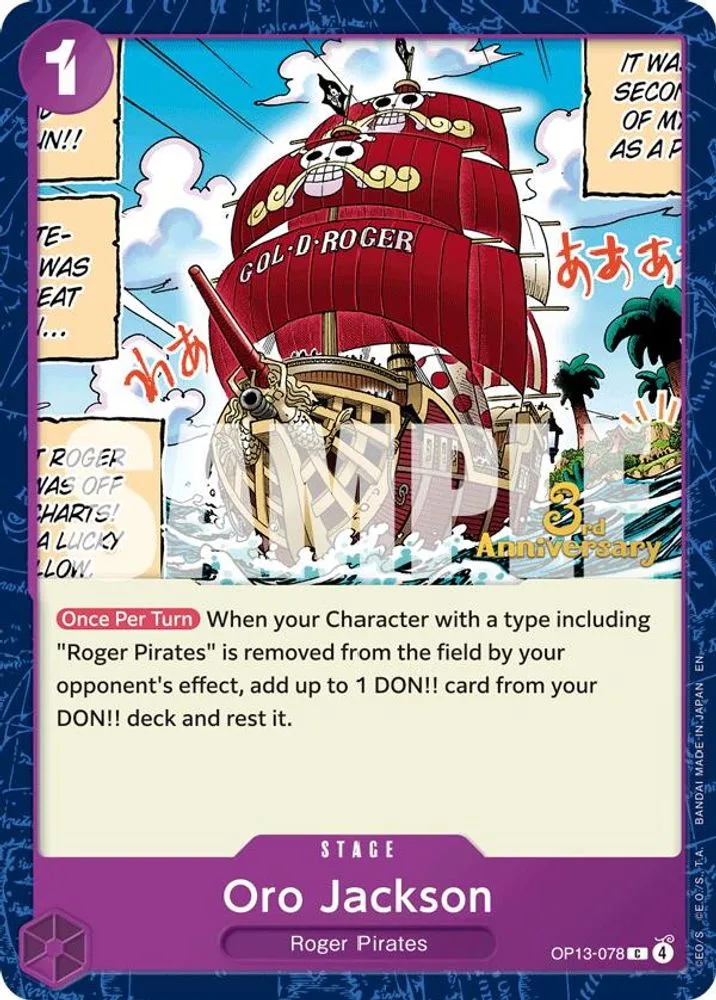 Oro Jackson (3rd Anniversary Tournament)
