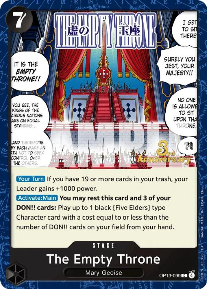 The Empty Throne (3rd Anniversary Tournament)