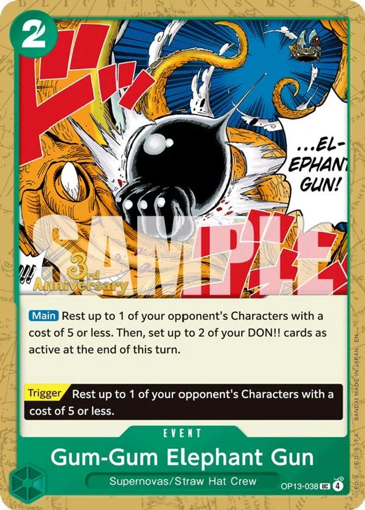 Gum-Gum Elephant Gun (3rd Anniversary Tournament)