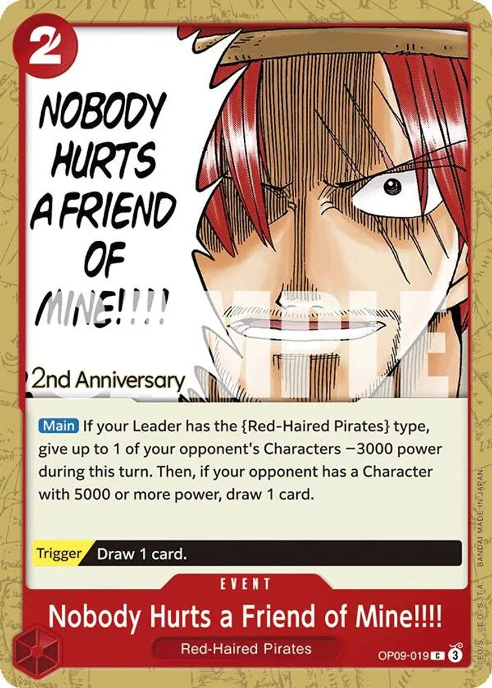 Nobody Hurts a Friend of Mine!!!! (2nd Anniversary Tournament)
