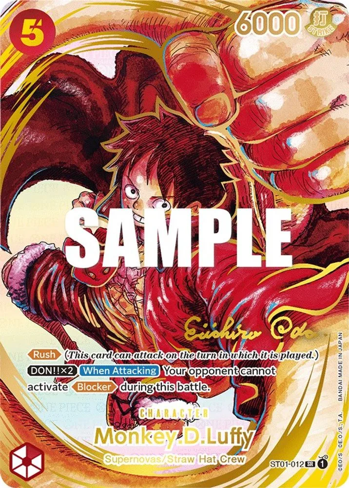 Monkey.D.Luffy (Alternate Art · Gold-Stamped Signature)