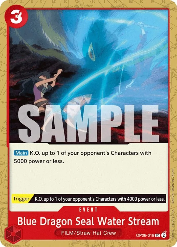 Blue Dragon Seal Water Stream