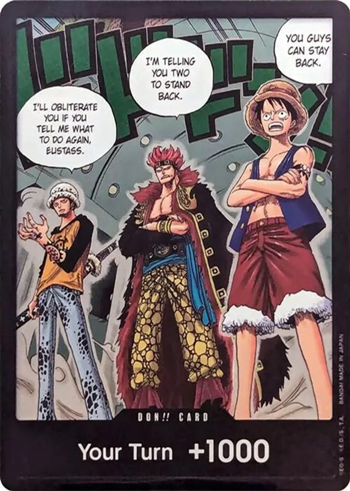 DON!! Card (Trafalgar Law, Eustass Kid and Monkey.D.Luffy) (Double Pack Set Vol. 4)
