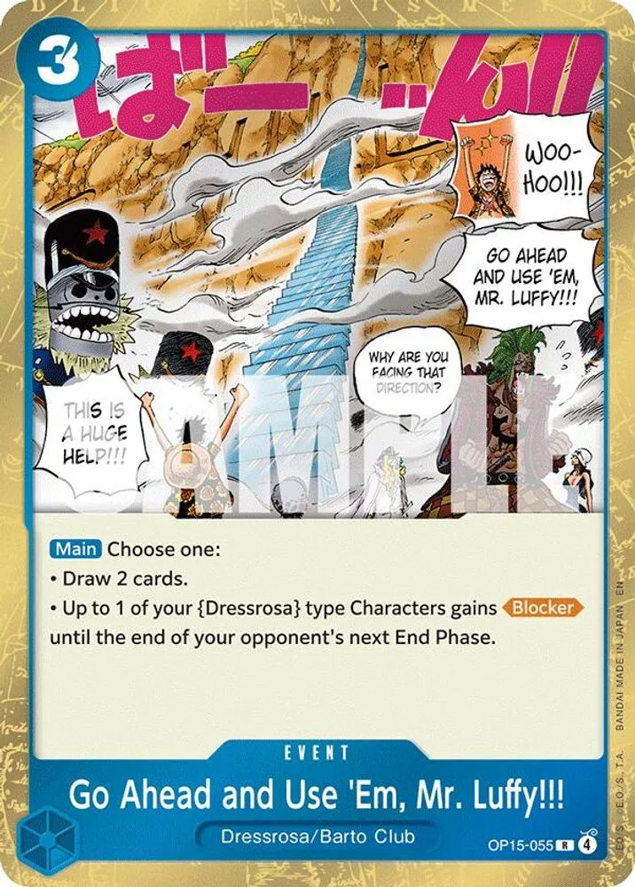 Go Ahead and Use 'Em, Mr. Luffy!!!