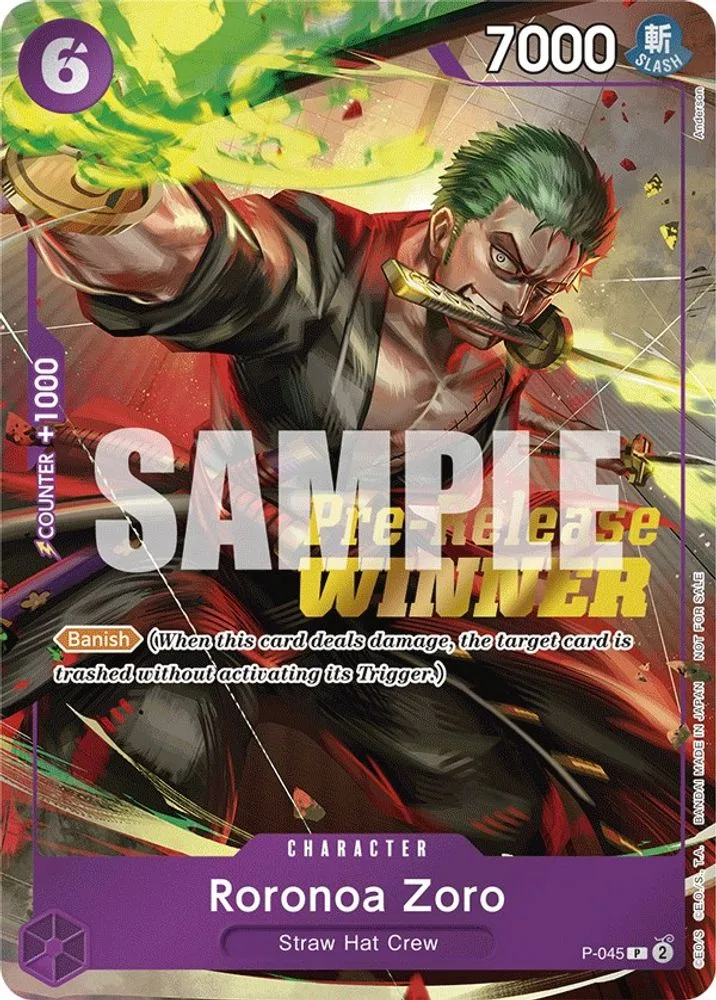 Roronoa Zoro (OP-06 Pre-Release Tournament · Winner)