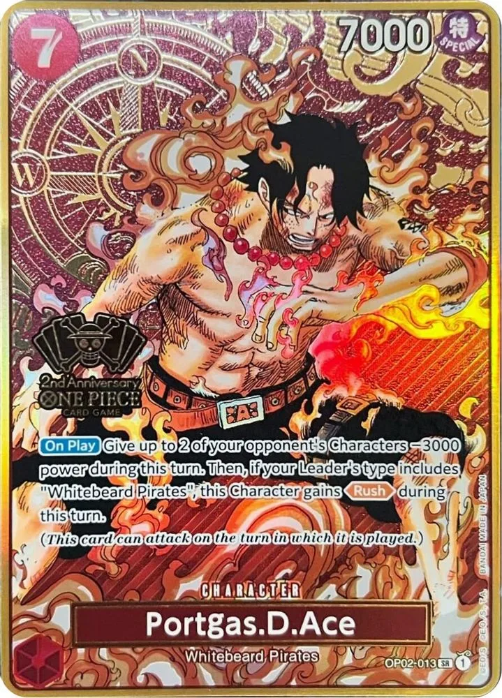 Portgas.D.Ace (One Piece Japanese Version 2nd Anniversary Set)
