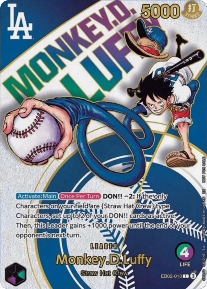Monkey.D.Luffy (Dodgers x ONE PIECE)