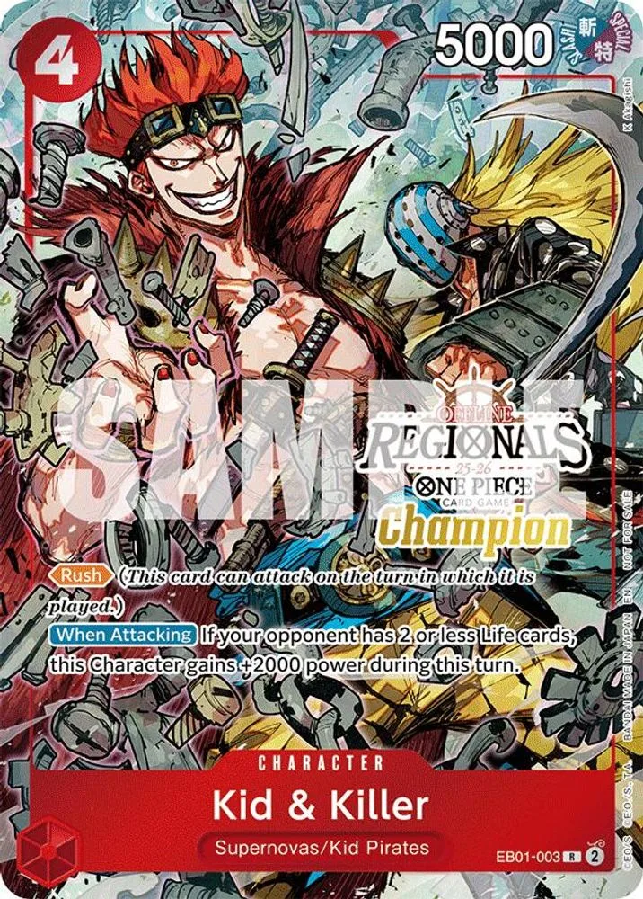 Kid & Killer (Offline Regional Champion Card Set 2025 Vol.2)