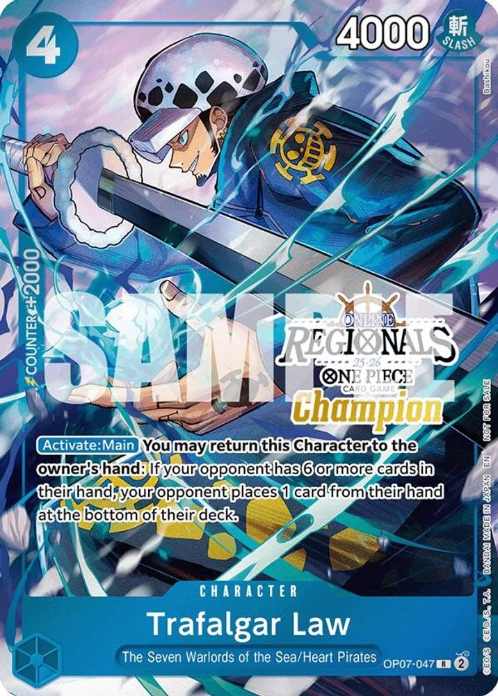 Trafalgar Law (Online Regional Champion Card Set 2025 Vol.2)