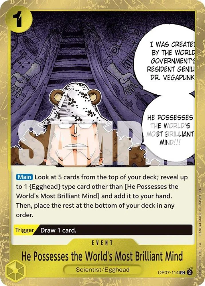 He Possesses the World's Most Brilliant Mind (Pirate Foil)