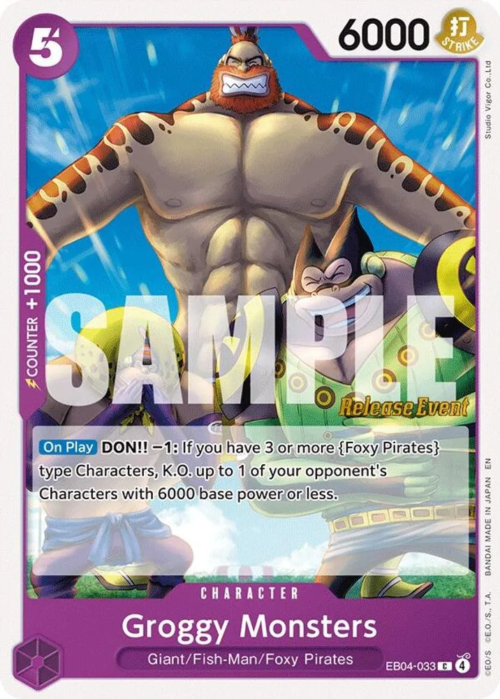 Groggy Monsters (The Azure Sea's Seven Release Event)