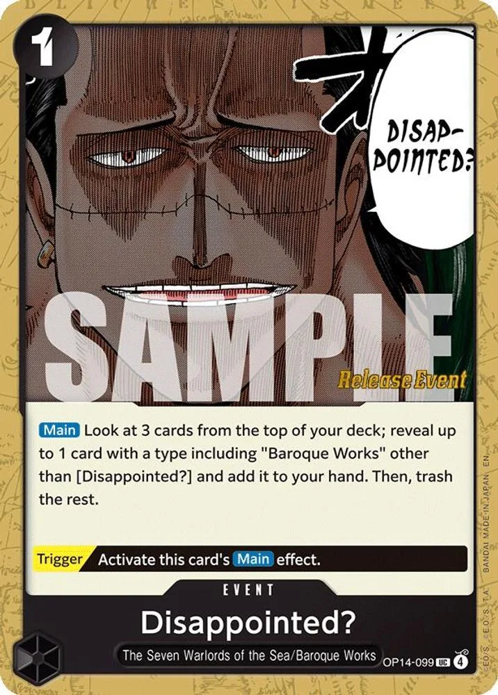 Disappointed? (Release Event)