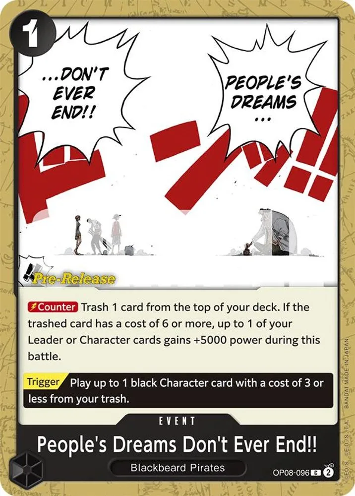 People's Dreams Don't Ever End!! (Pre-Release)