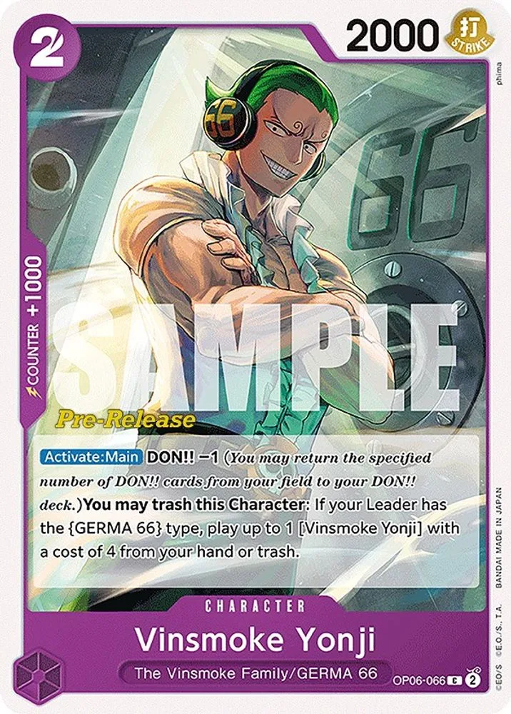 Vinsmoke Yonji (Pre-Release)
