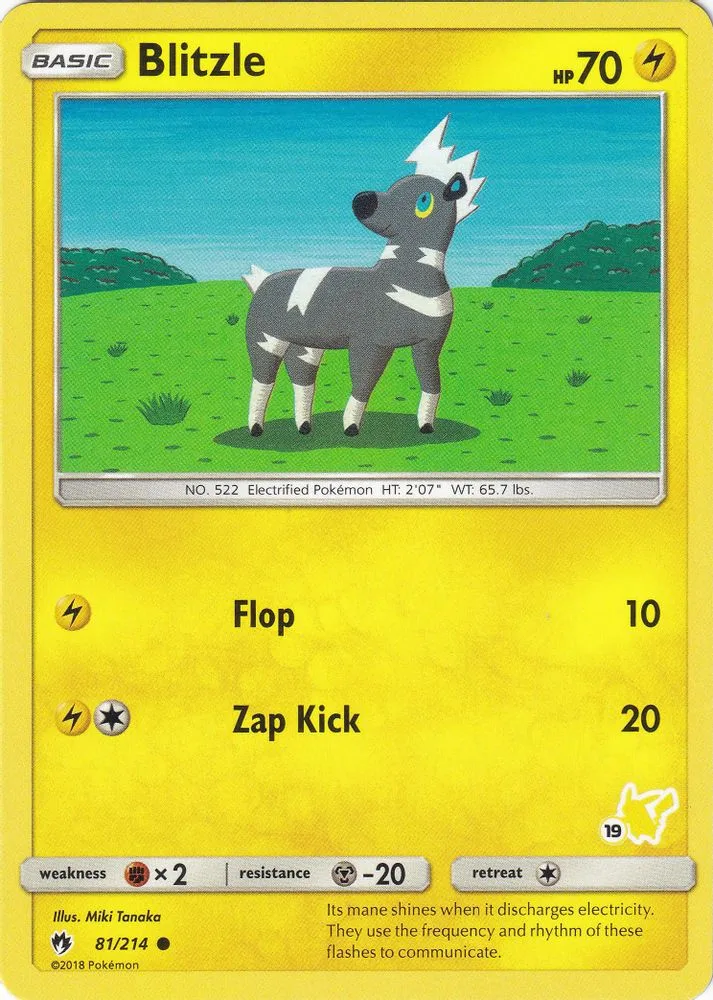Blitzle (#19 Pikachu Stamped)
