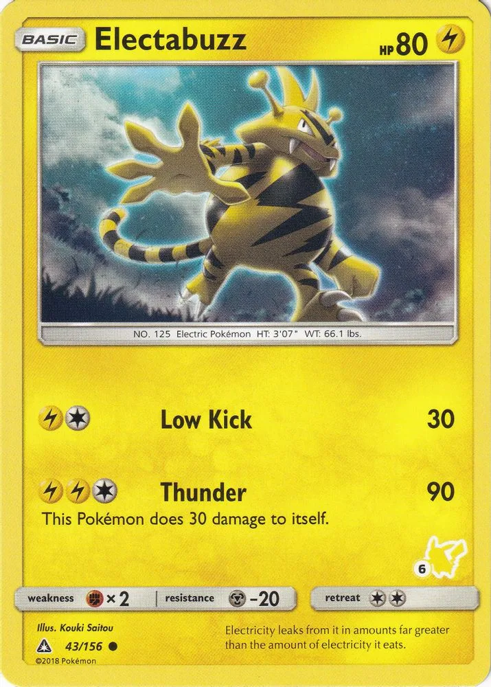 Electabuzz (#6 Pikachu Stamped)