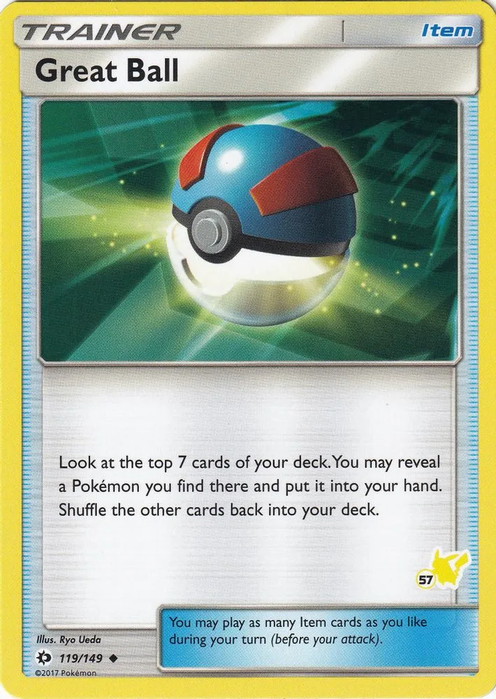 Great Ball (#57 Pikachu Stamped)
