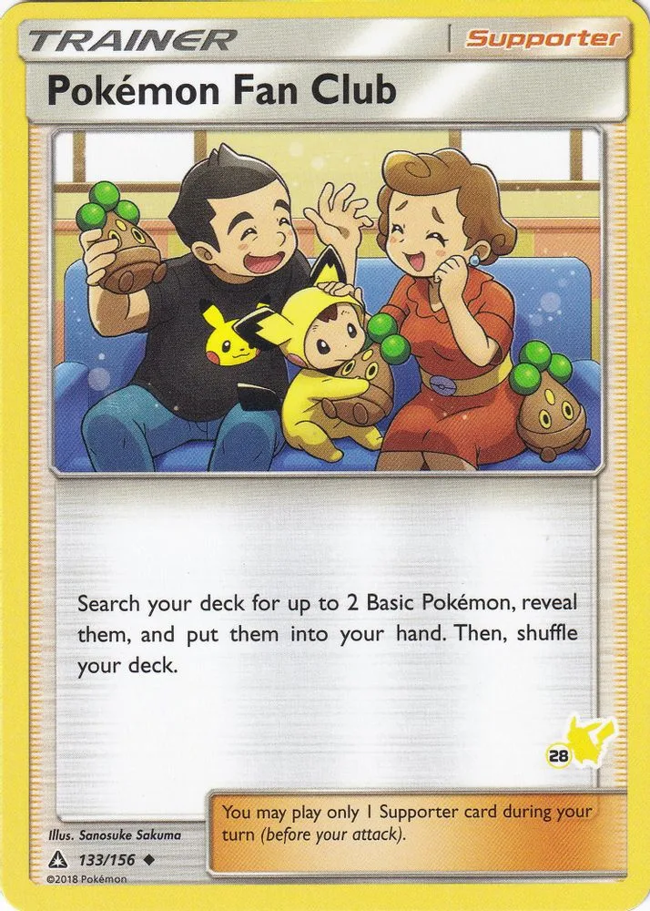 Pokemon Fan Club (#28 Pikachu Stamped)