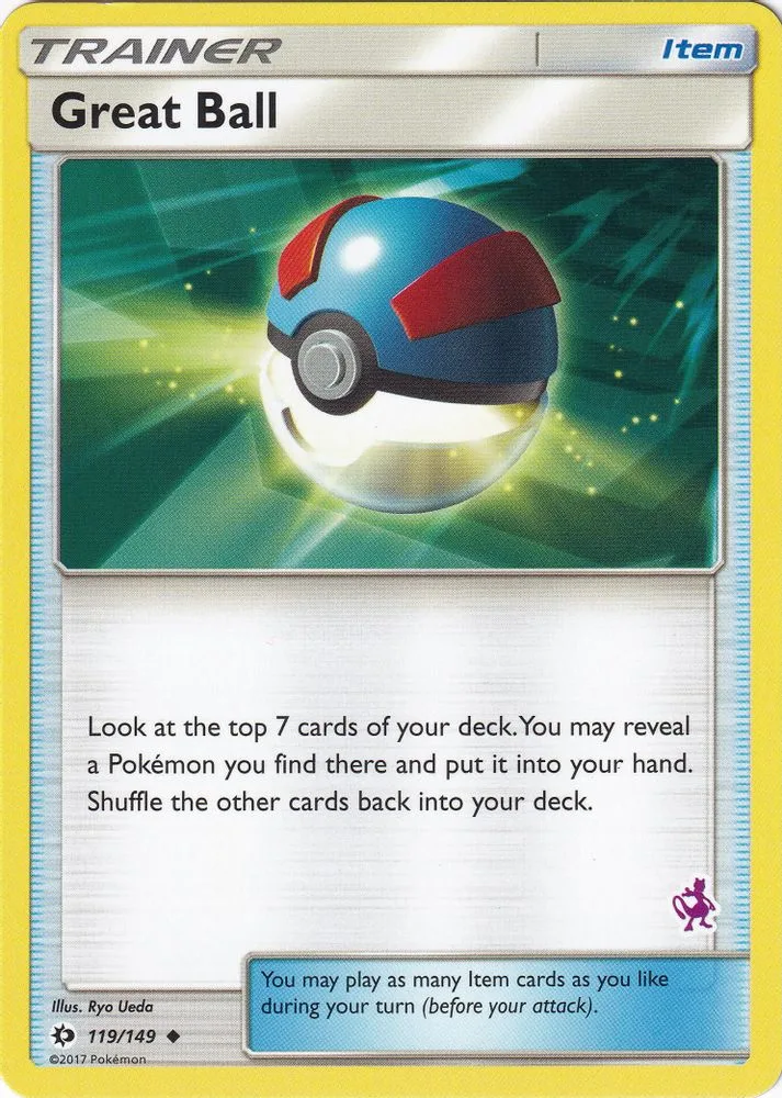 Great Ball (Great Ball · Mewtwo Stamped)