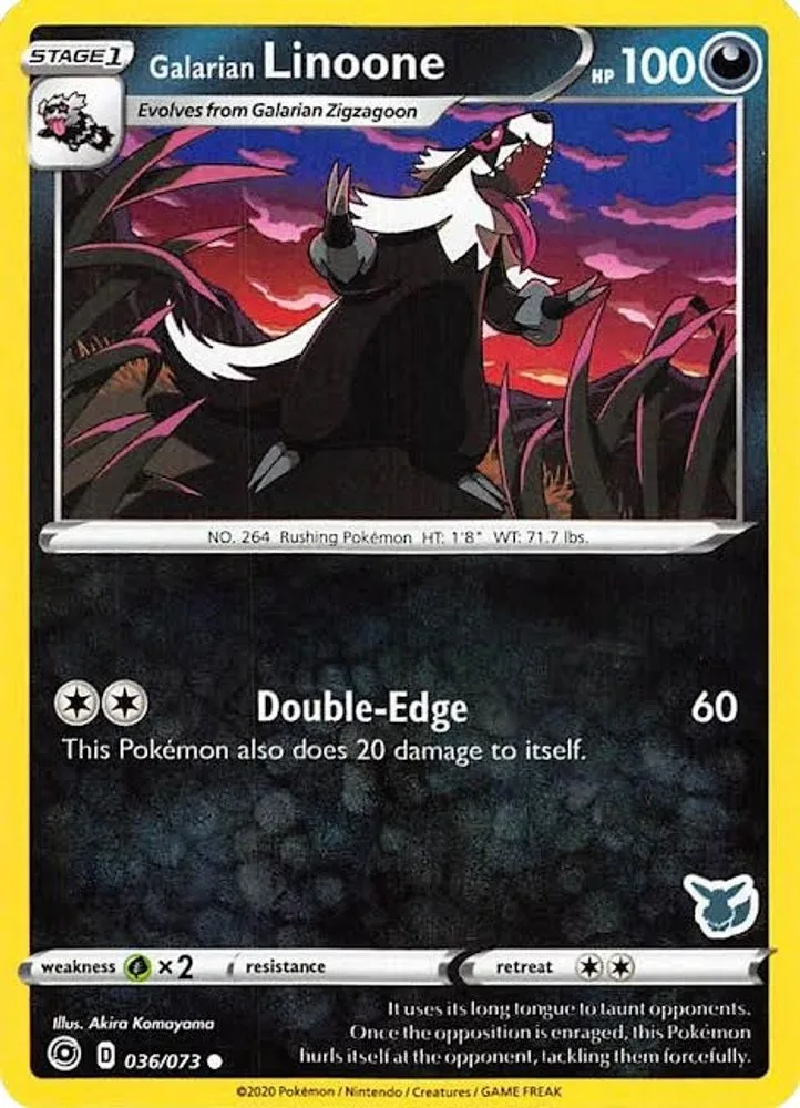 Galarian Linoone (Eevee Stamped)