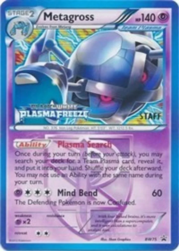 Metagross (Team Plasma · Prerelease · Staff)