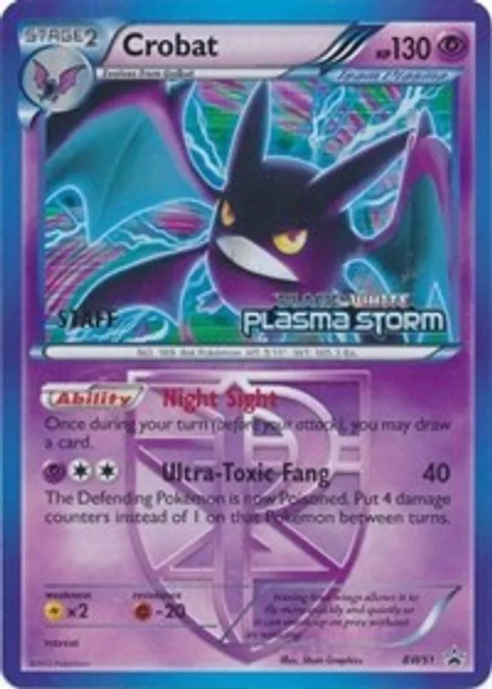 Crobat (Team Plasma · Prerelease · Staff)